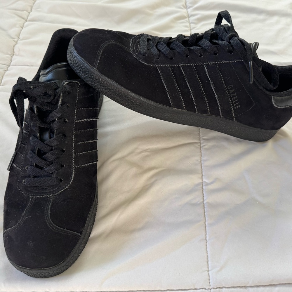 Adidas Gazelle Black Suede Sneakers